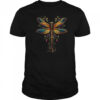 Cottagecore Floral Aesthetic Graphic Dragonfly Women Girls shirt