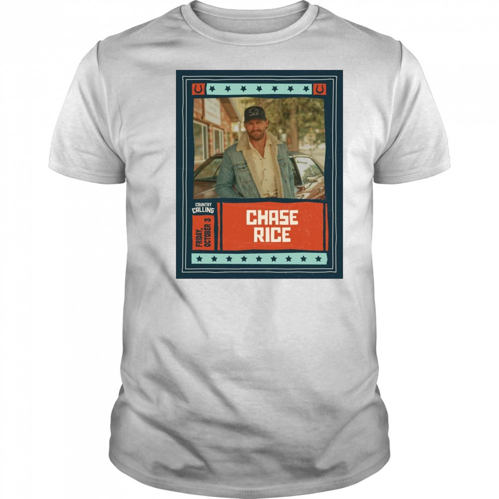 Country Calling Festival Chase Rice Friday October 3 2025 t-shirt