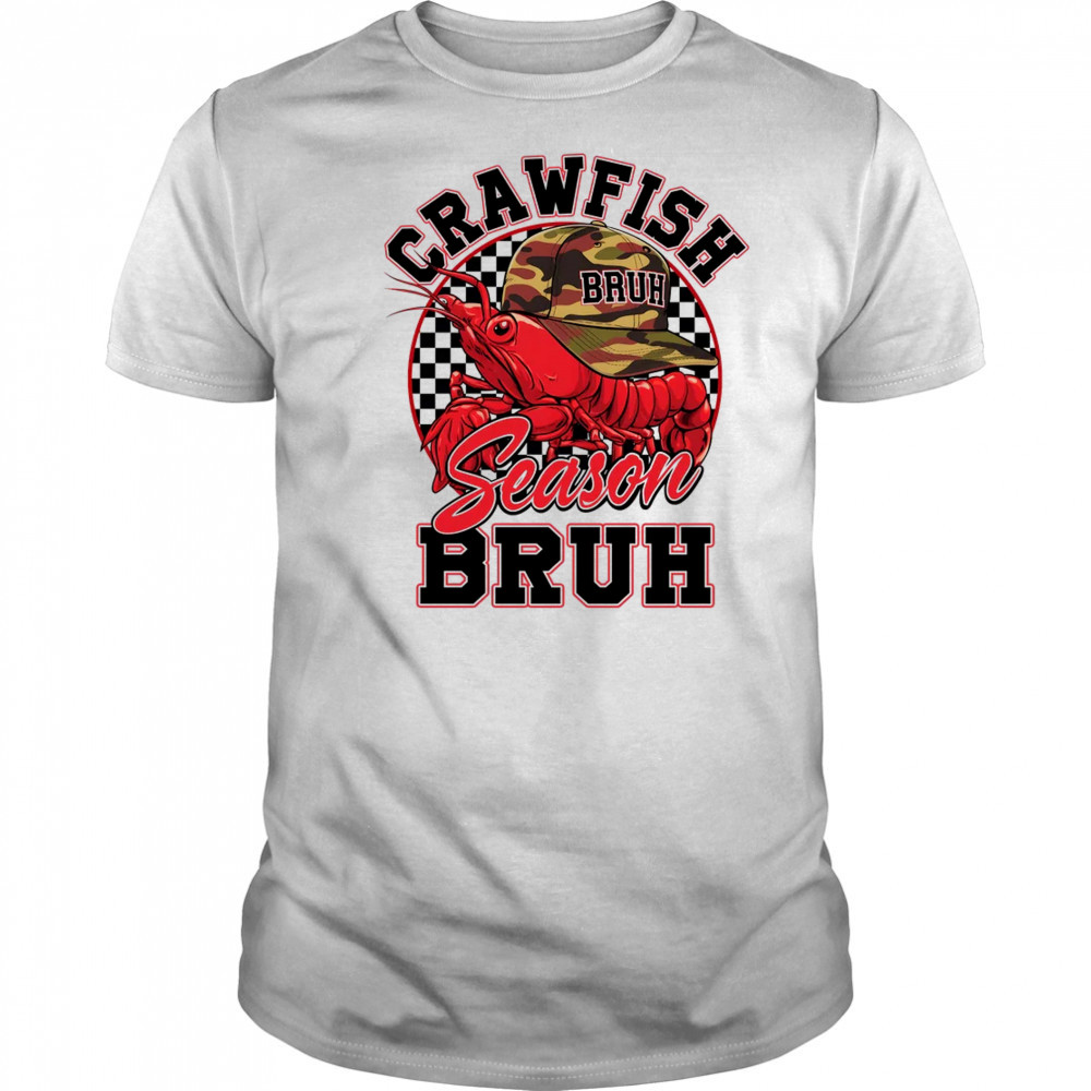 Crawfish Season Bruh Funny Crawfish Boil Lobster Hat Boy shirt