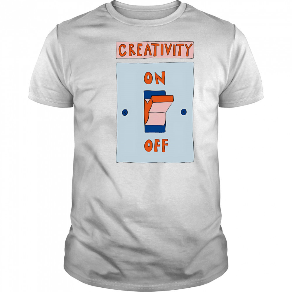 Creativity on off shirt