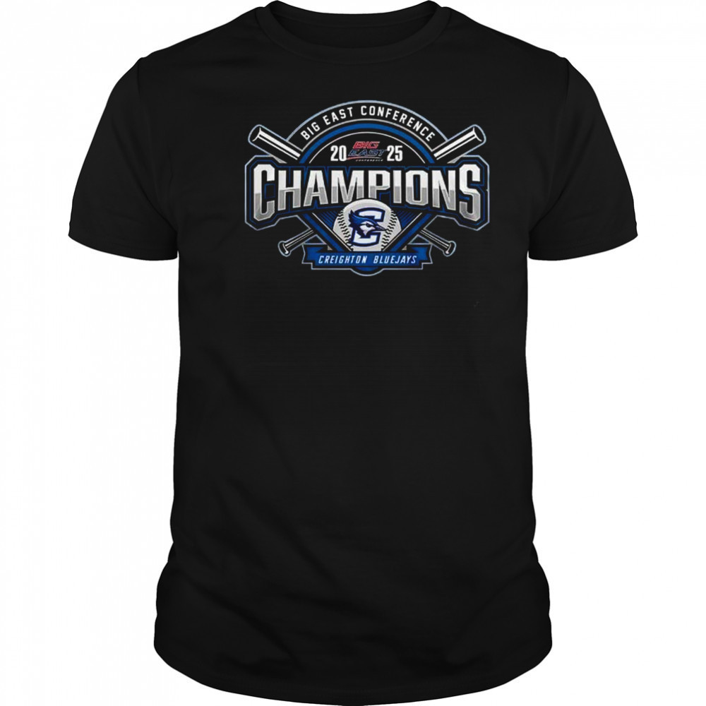 Creighton Bluejays Baseball 2025 Big East Conference Champions Shirt