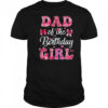 Dad Of The Birthday Girl Family Pink Coquette Bow shirt