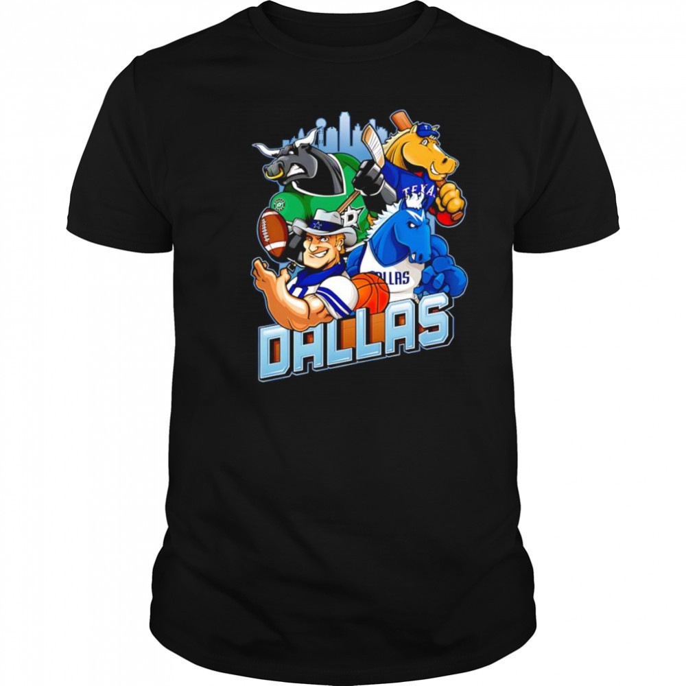 Dallas sports mascot shirt