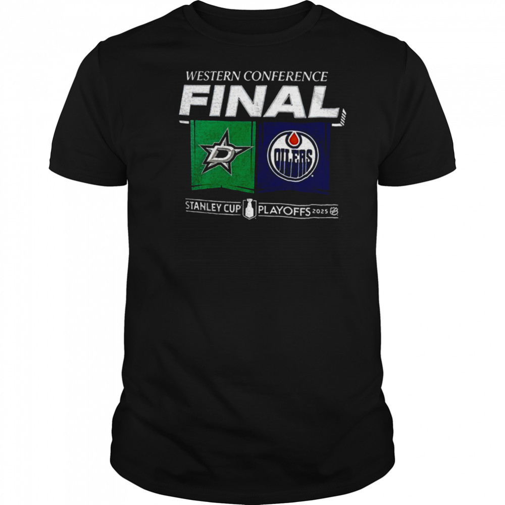 Dallas Stars Vs Edmonton Oilers Western Conference Final Stanley Cup Playoffs 2025 shirt