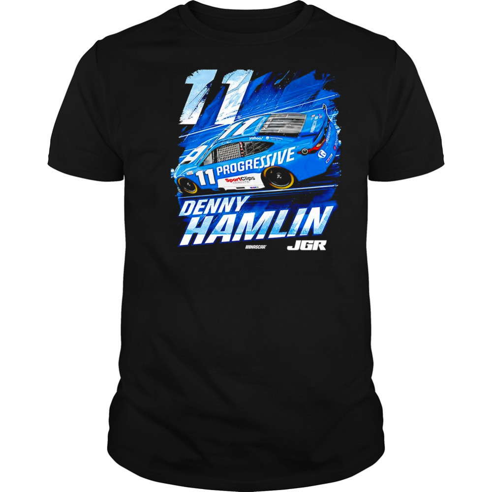 Denny Hamlin Progressive car graphic shirt