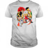 Derrick Rose player basketball rose and fire shirt