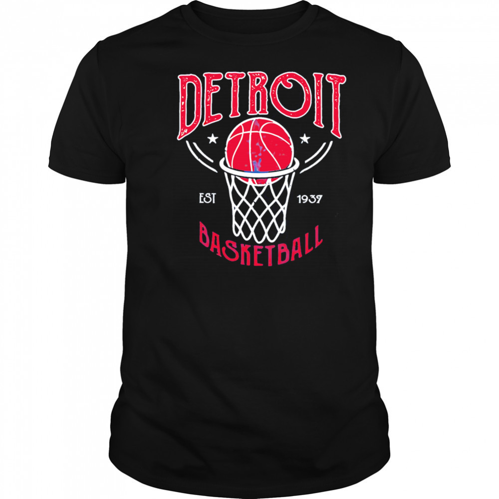 Detroit Basketball Vintage Est 1937 shirt