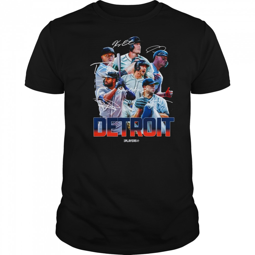 Detroit Tigers MLB Baseball Players Signatures Series 2025 t-shirt