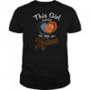 Detroit Tigers This Girl Loves Her Heart Fingerprint T-Shirt