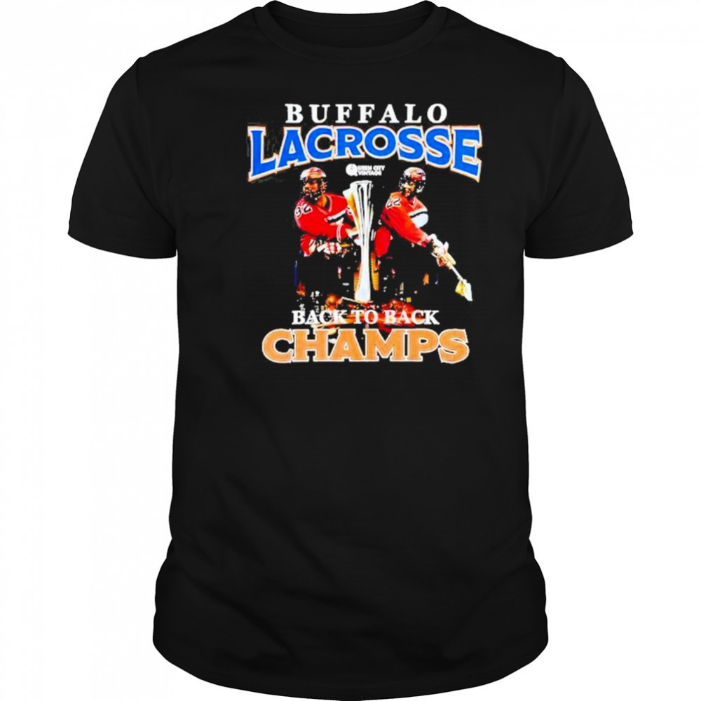 Dhane And Josh Buffalo Lacrosse Back To Back Champs Shirt