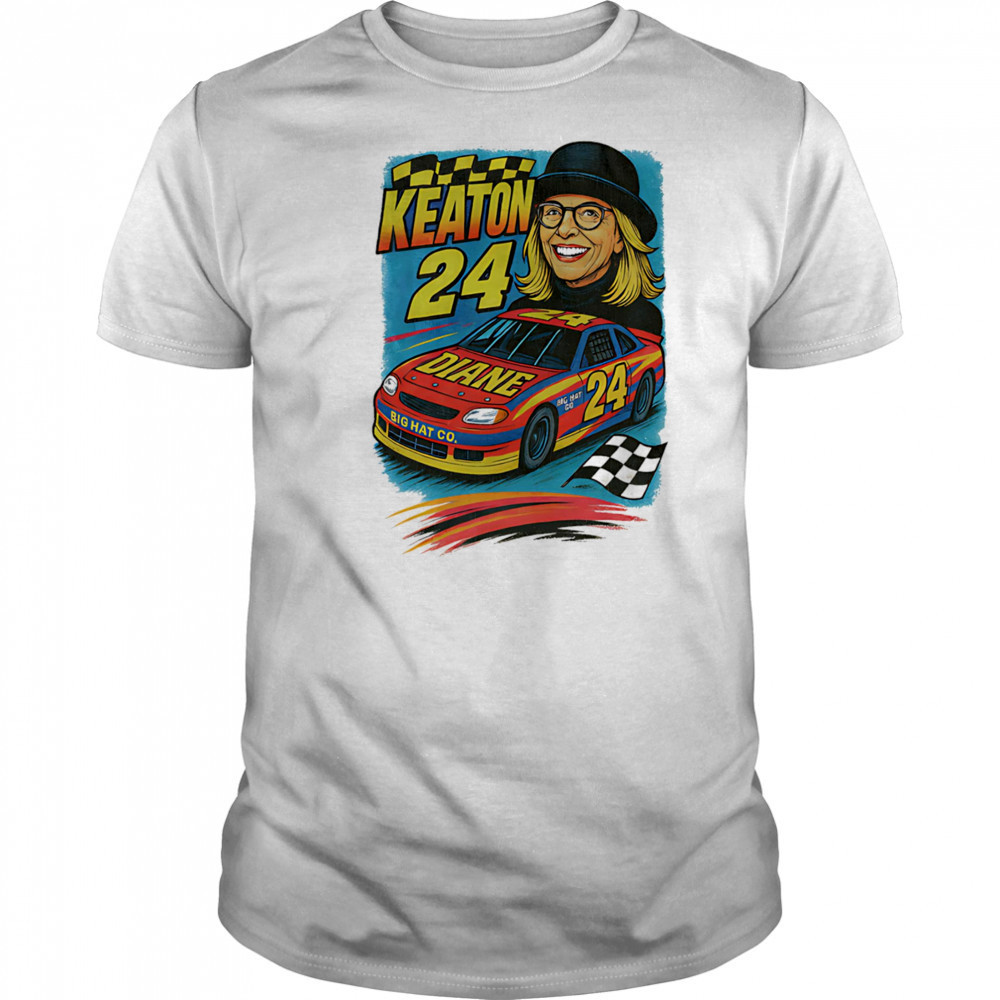 Diane Keaton Nascar racing 90s shirt