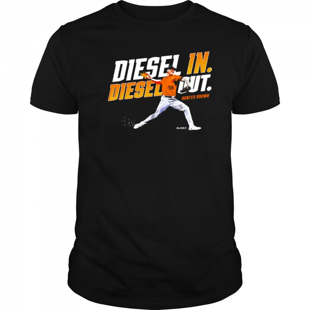 Diesel In Diesel Out Hunter Brown Houston Astros MLB t-shirt