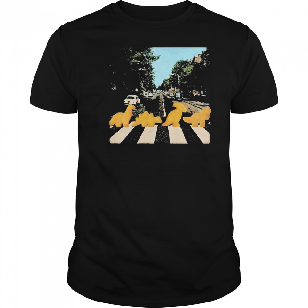 Dino Nugget Road Abbey T-shirt