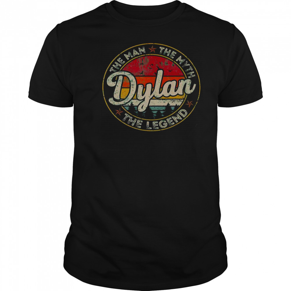 Dylan The Man The Myth The Legend Personalized Name T-Shirt