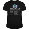 Electrician Hourly Rate Funny Electricity Electrical Worker T-Shirt