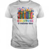 Everyone Is Welcome Here Floral Book LGBT Pride Equality shirt