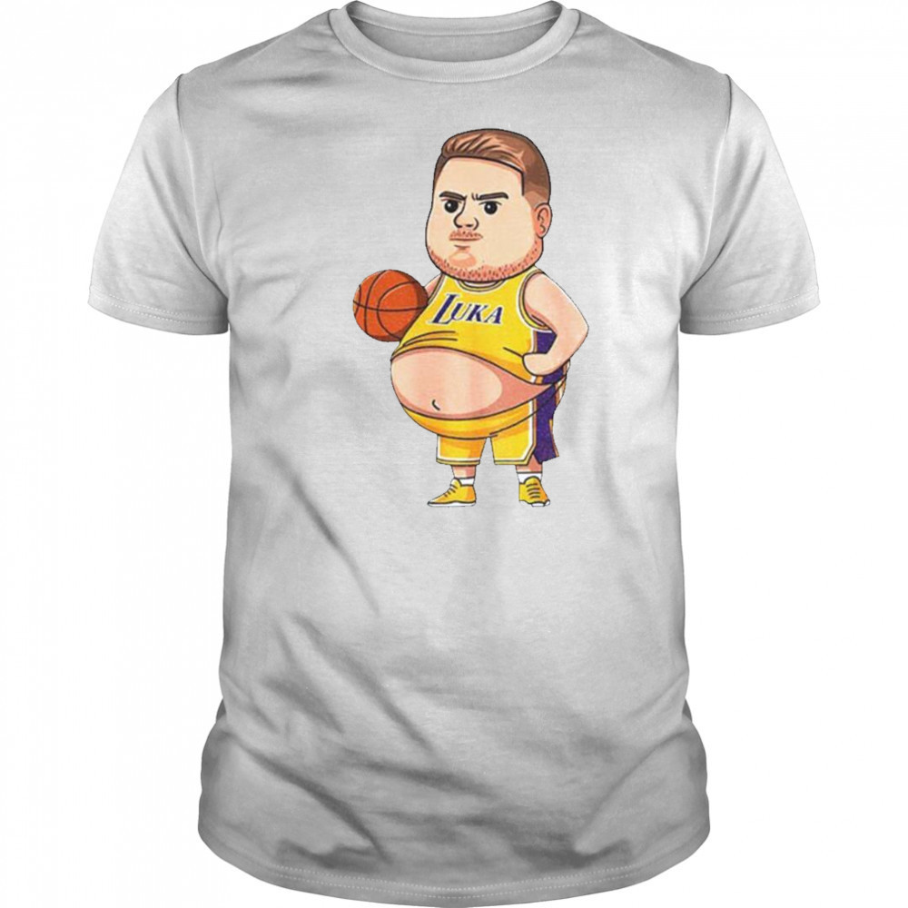 Fat Luka Doncic Los Angeles Lakers NBA Basketball Funny shirt