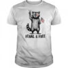 Feral and free Raccoon American shirt