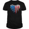 Fighter Jet Airplane American Flag Heart Svg USA Flag shirt