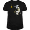 Finnegan Wall 15 UC Irvine Anteaters baseball NCAA Division I Portrait t-shirt