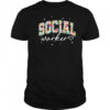 Floral Social Worker Flower Floral School Counselor shirt