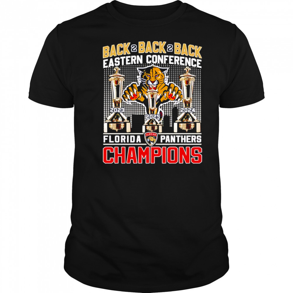 Florida Panthers Back To Back To Back 2025 Eastern Conference Champions shirt