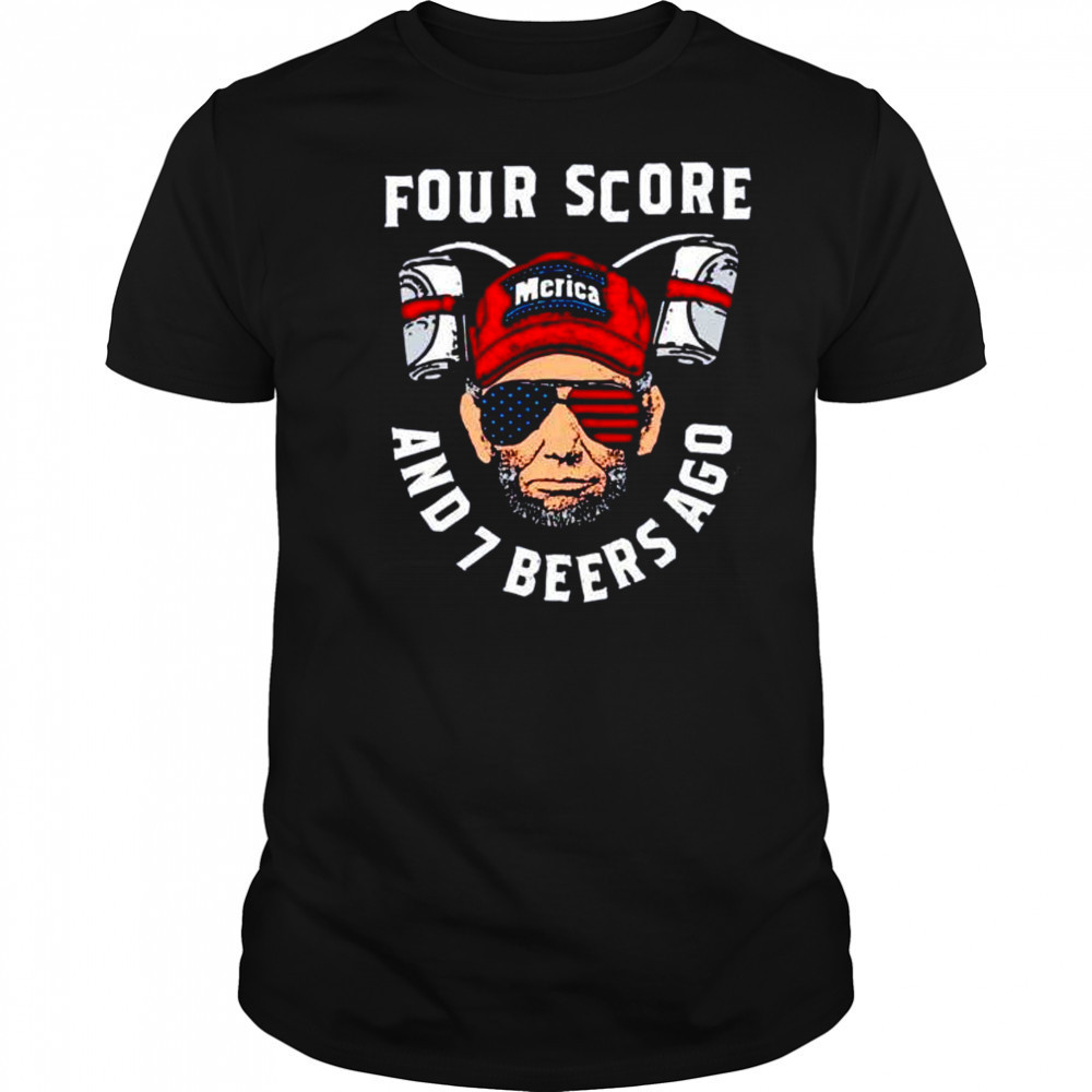 Four score and 7 beers ago Franklin shirt