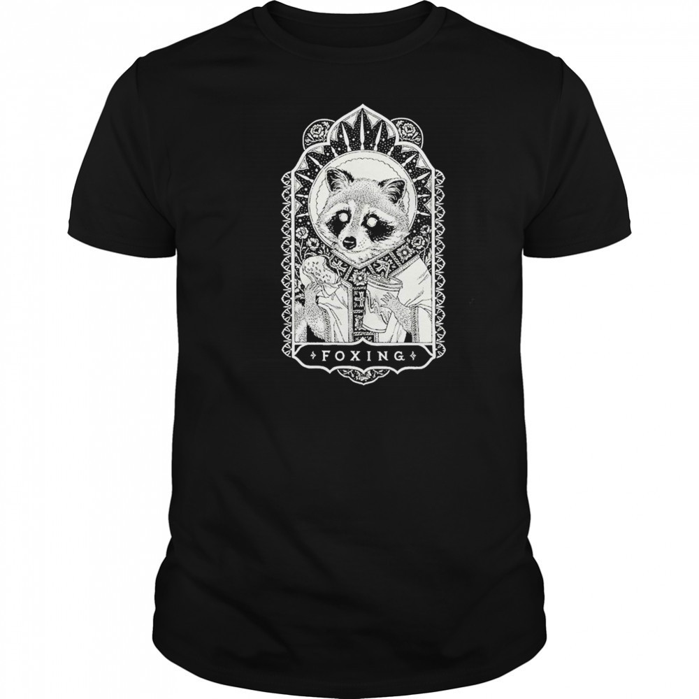 Foxing Raccoon Snacks T-shirt