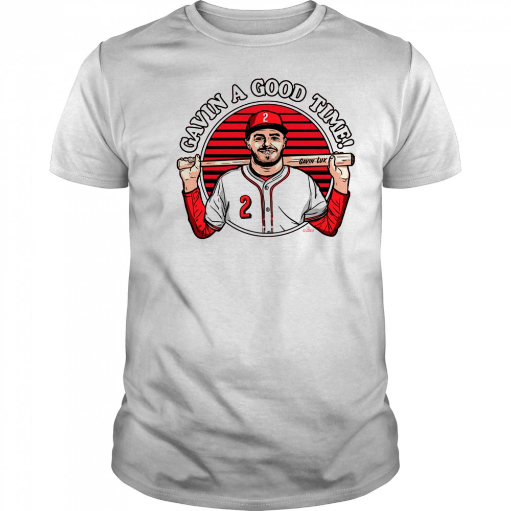 Gavin A Good Time Gavin Lux Cincinnati Reds MLB Painting t-shirt