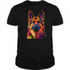 German Shepherd Dog Colorful Face Dog Lover Men Women shirt