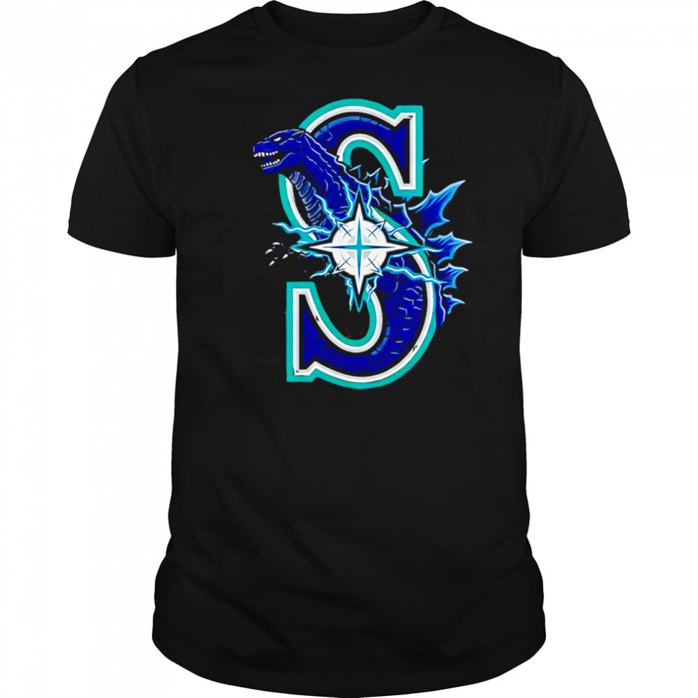 Godzilla Collab Seattle Mariners 2025 Baseball shirt