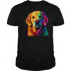 Golden Retriever Dog Colorful Face Dog Lover Men Women shirt