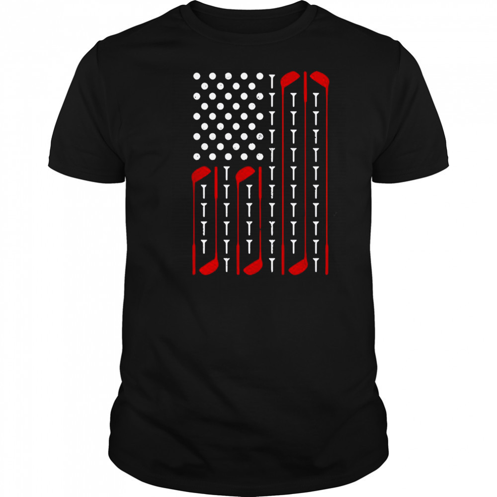 Golf American Flag T-Shirt