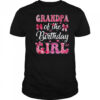 Grandpa Of The Birthday Girl Family Pink Coquette Bow shirt