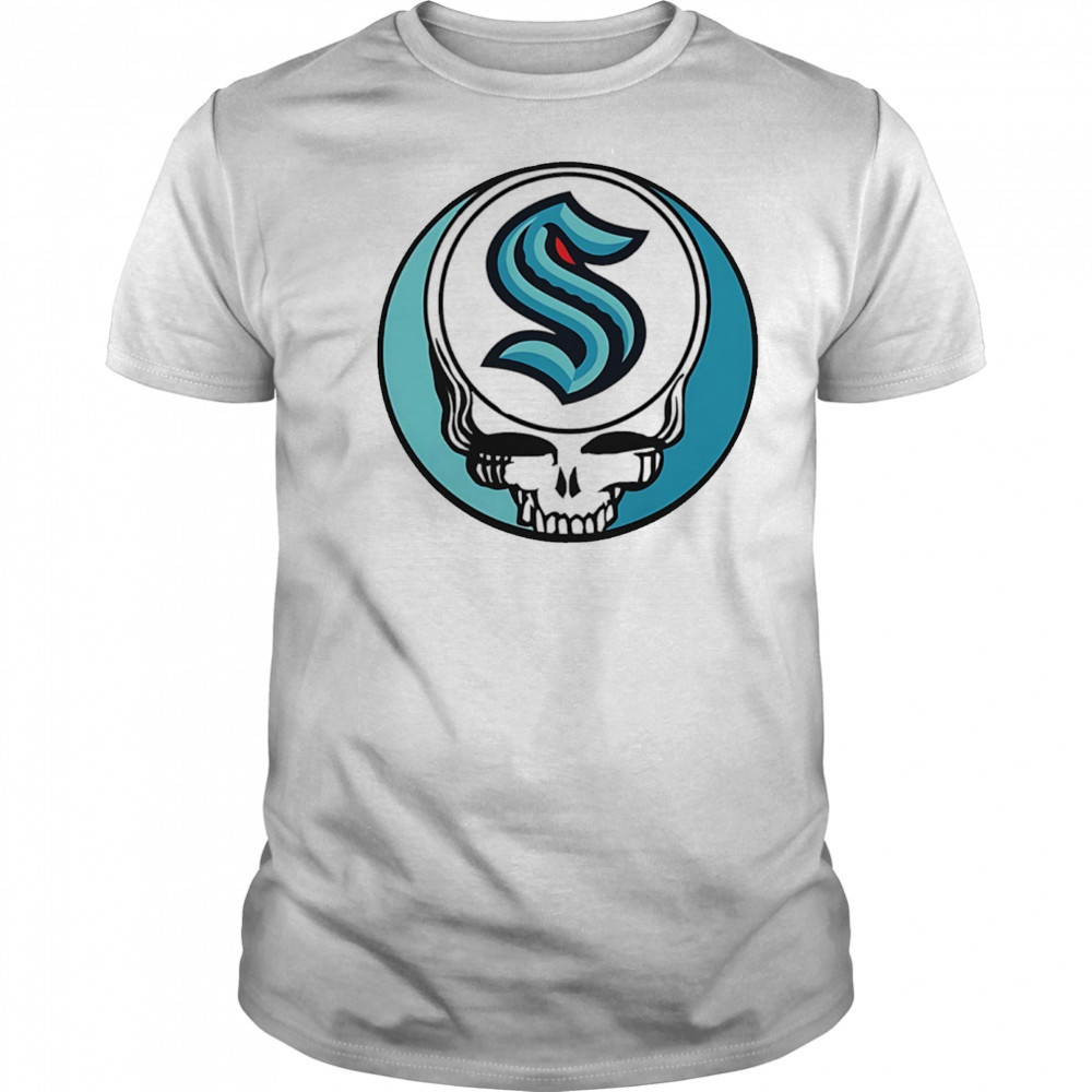 Grateful Dead with Seattle Kraken NHL Hockey logo shirt