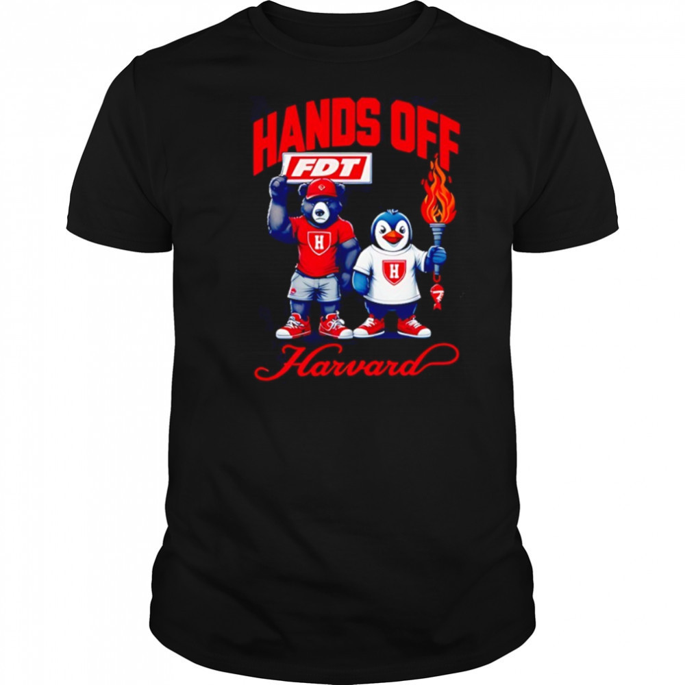 Hands Off Harvard Subtle FDT bear and penguin shirt