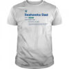 Happy UNC Wilmington Seahawks Dad Definition T-Shirt
