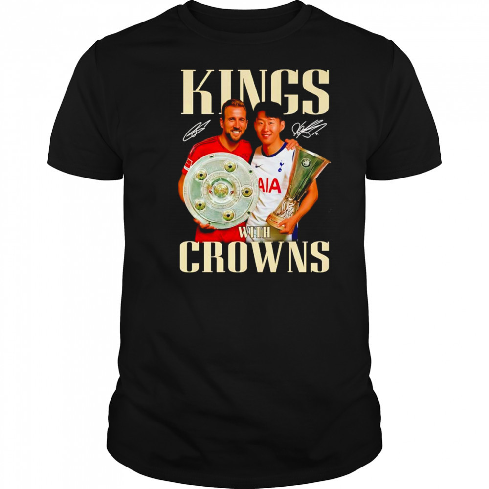 Harry Kane and Son Heung Min Kings with crowns shirt