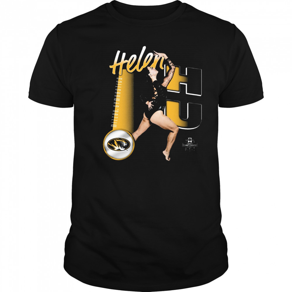 Helen Hu Missouri Tigers NCAA Gymnastics Championships Portrait t-shirt