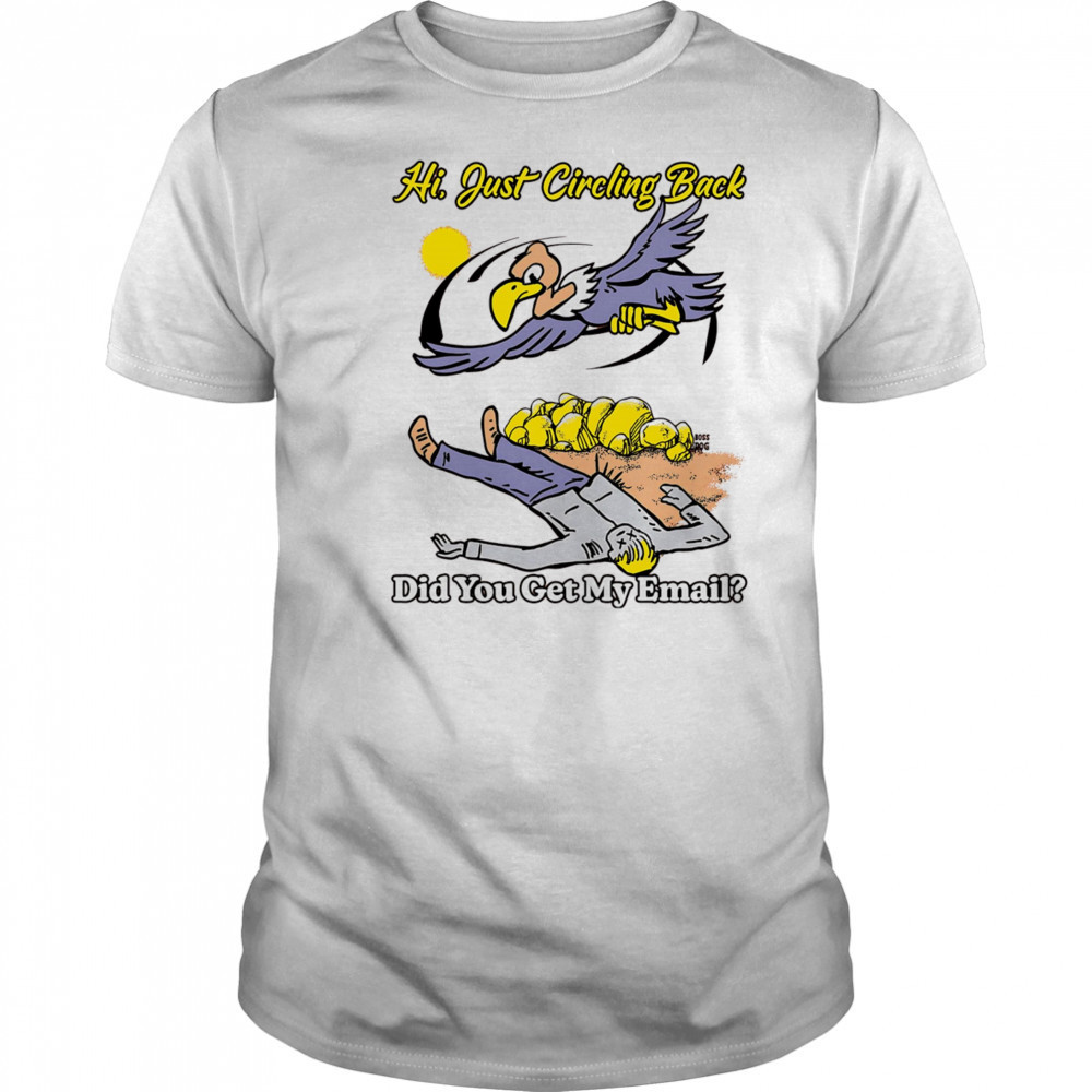 Hi just circling back did you get my email shirt