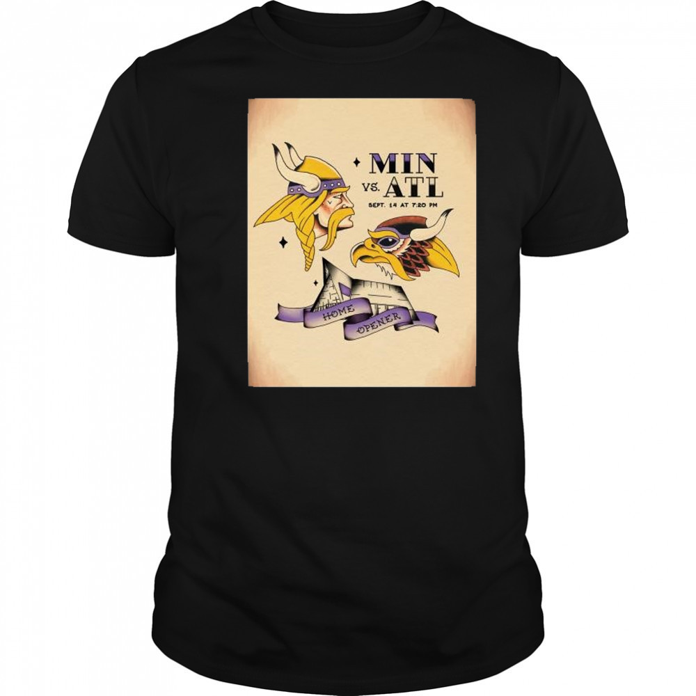 Home Opener Minnesota Vikings vs Atlanta Falcons Sept 14 2025 NFL t-shirt