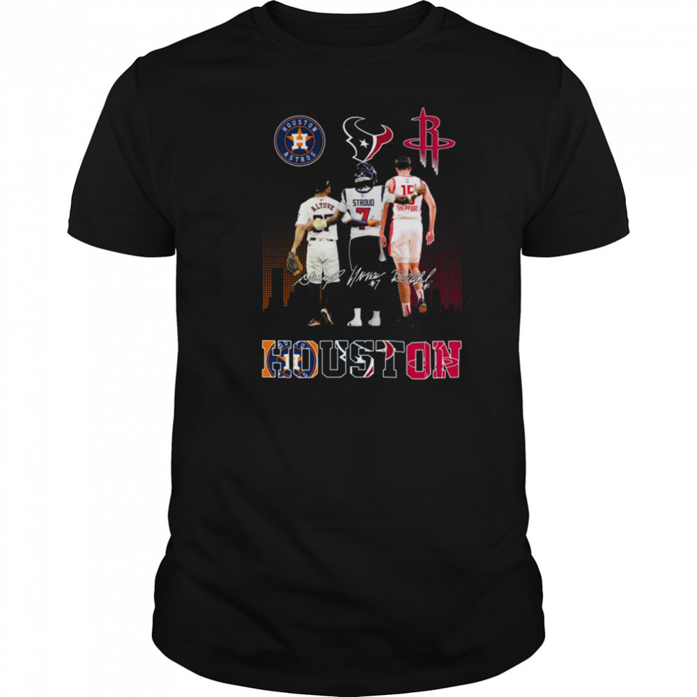 Houston Astros x Houston Texans x Houston Rockets Signature Unisex T Shirt