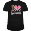 I Love Gymnastics Leopard Print Women Girls Gymnast shirt