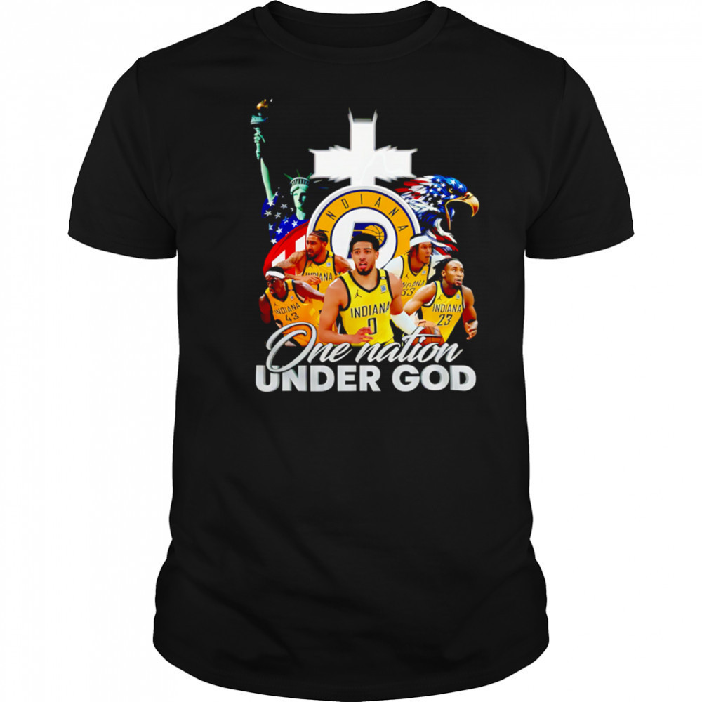 Indiana Pacers Basketball One Nation Under God shirt