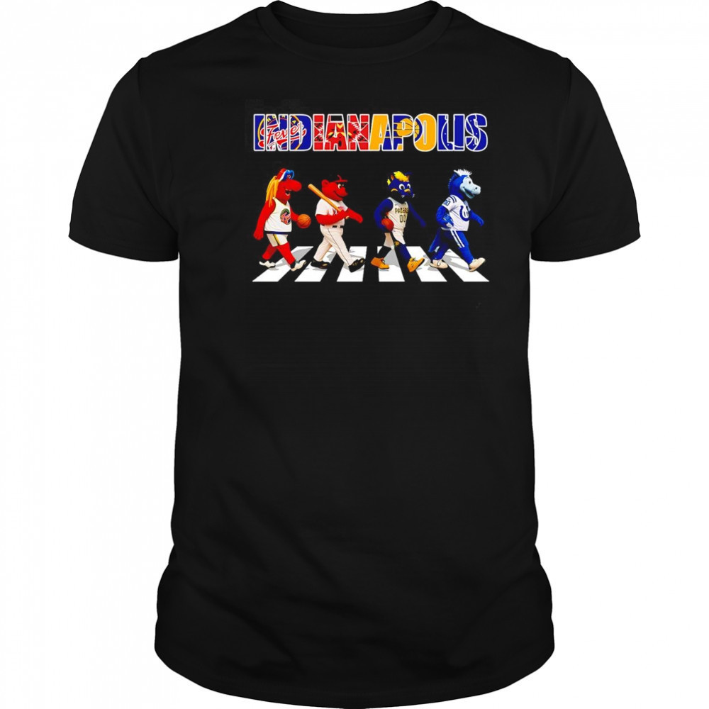 Indianapolis sports Abbey Road mascot shirt