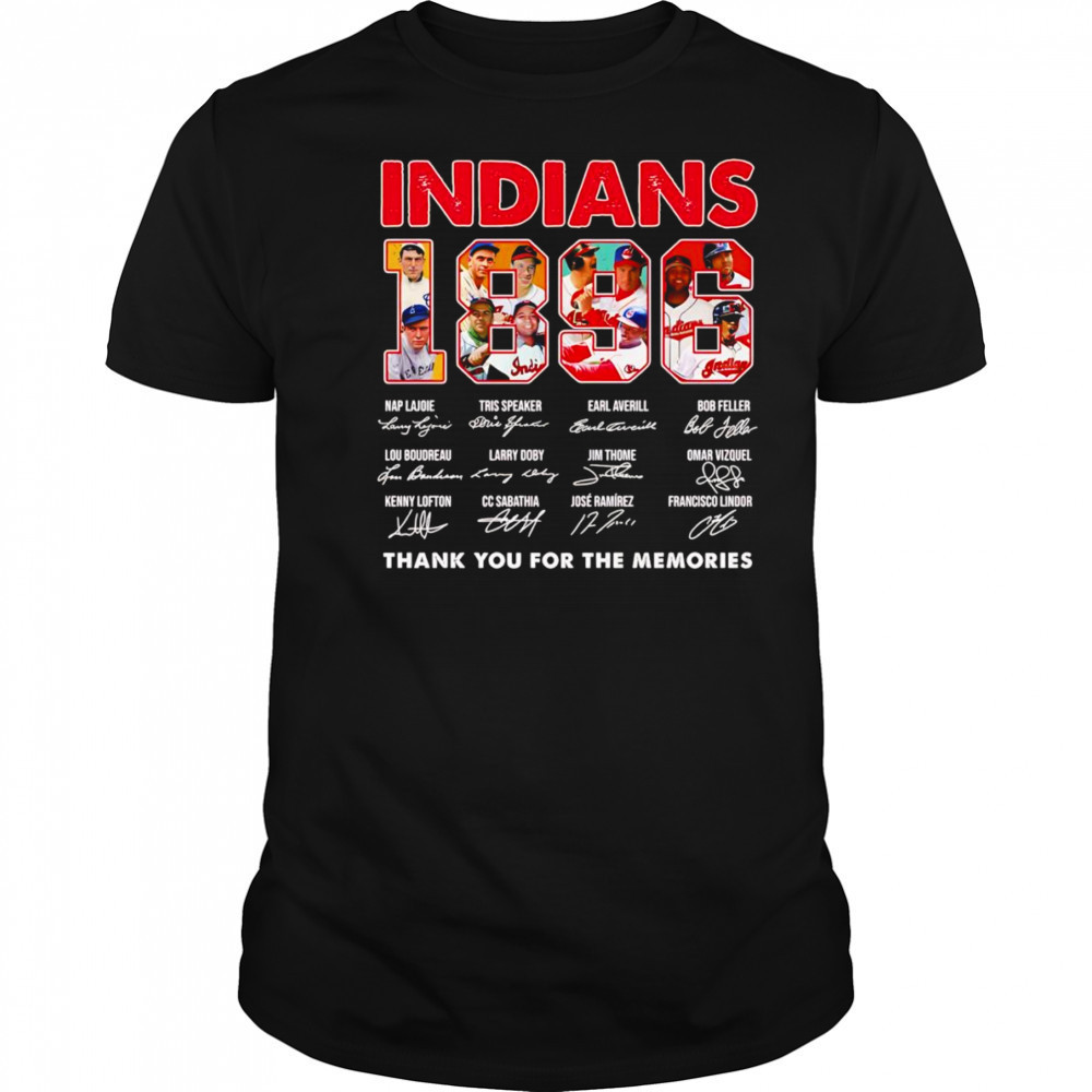 Indians 1896 thank you for the memories shirt