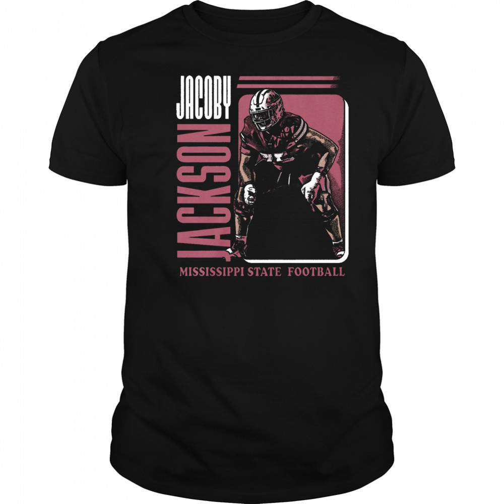 Jacoby Jackson Mississippi State Bulldogs football NCAA Division I Portrait t-shirt