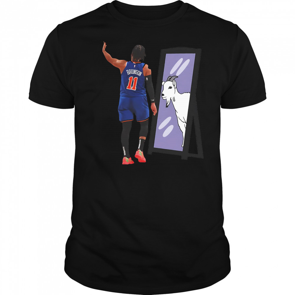 Jalen Brunson Goat mirror shirt