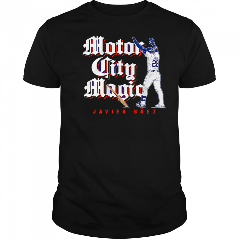 javier Baez Motor City Magic baseball shirt