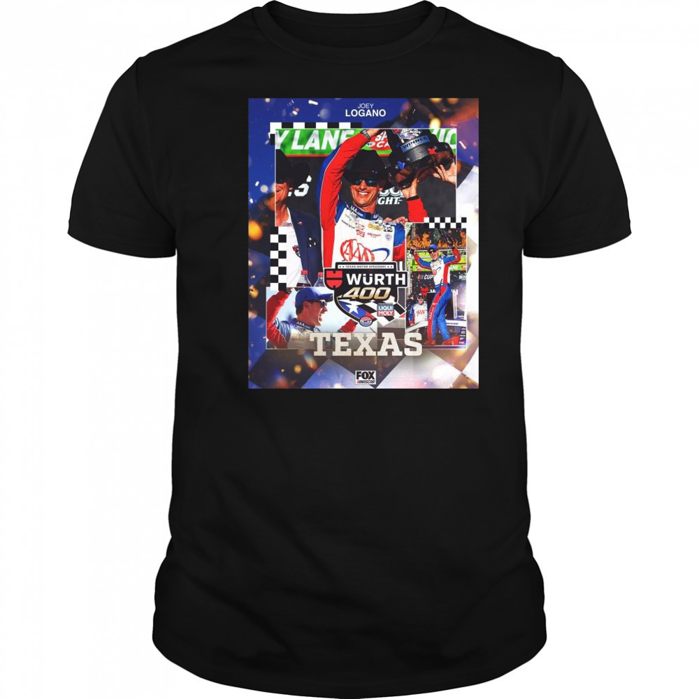 Joey Logano Nascar Cup Series Wins At Texas Motor Speedway Wurth 400 t-shirt
